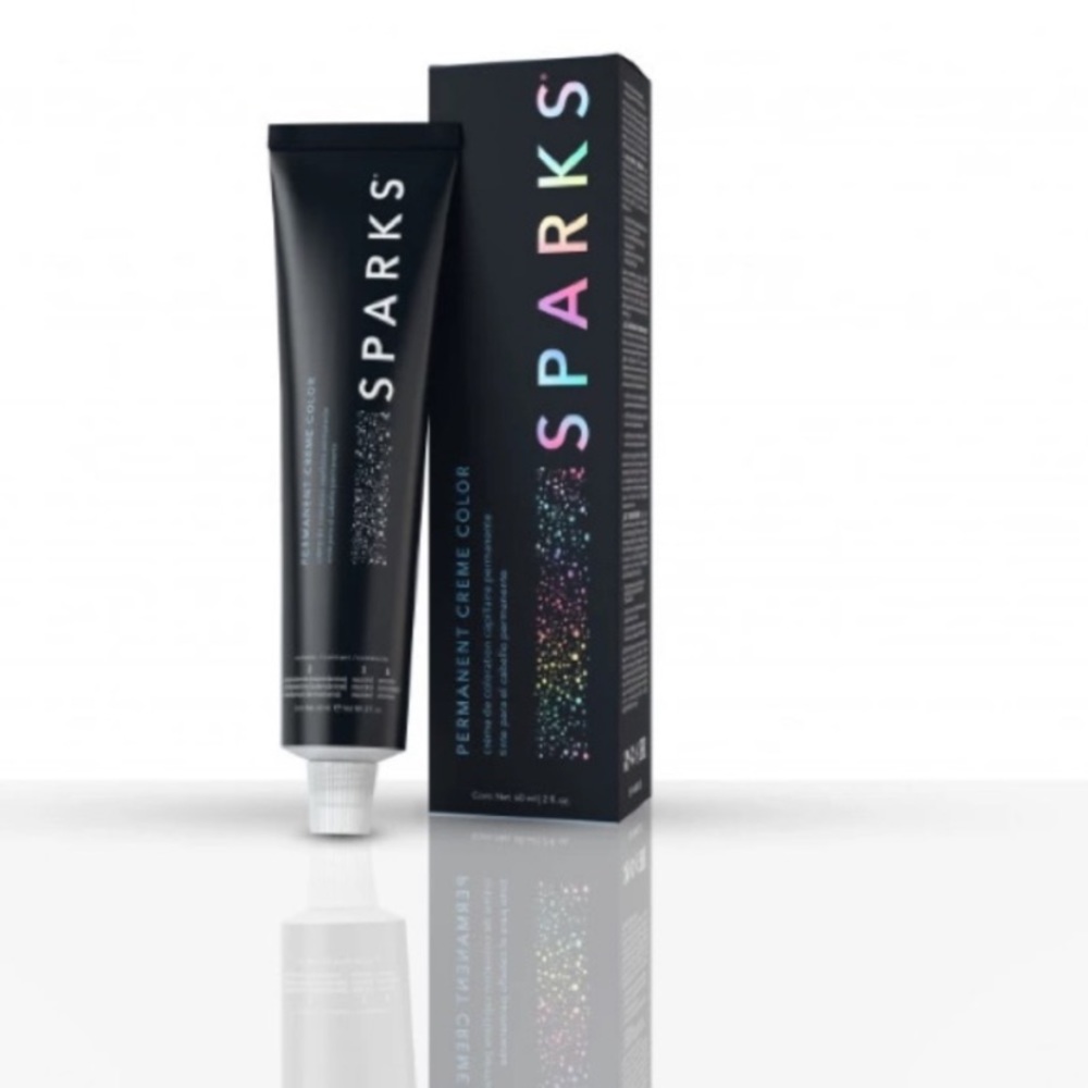 SPARKS 8.1 Light Blonde Ash, Permanent Crème Color, Unopened Tube - New in Box